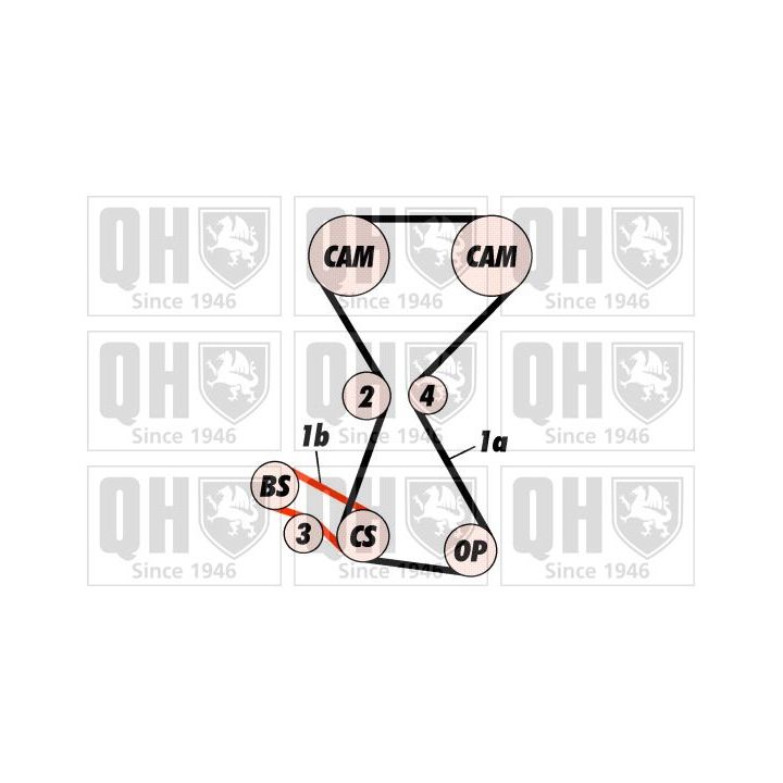 Paskirstymo diržo komplektas QUINTON HAZELL QBK423