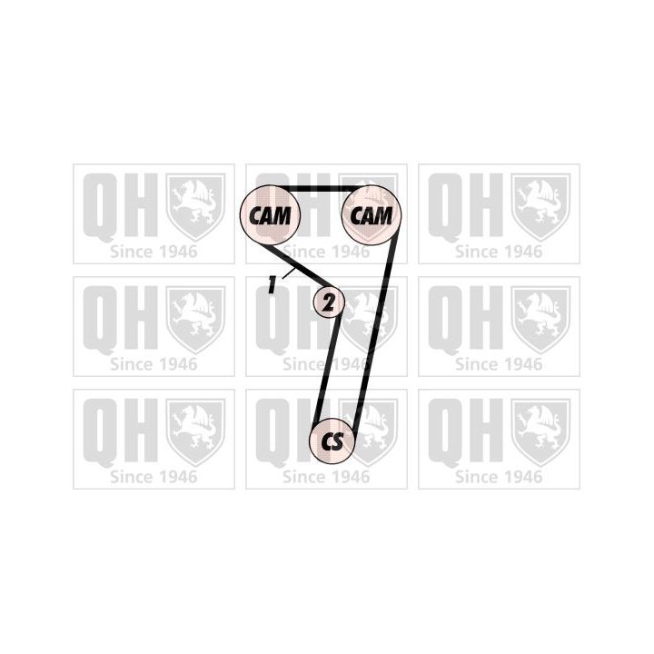 Paskirstymo diržo komplektas QUINTON HAZELL QBK444