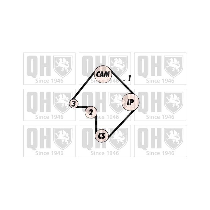 Paskirstymo diržo komplektas QUINTON HAZELL QBK501