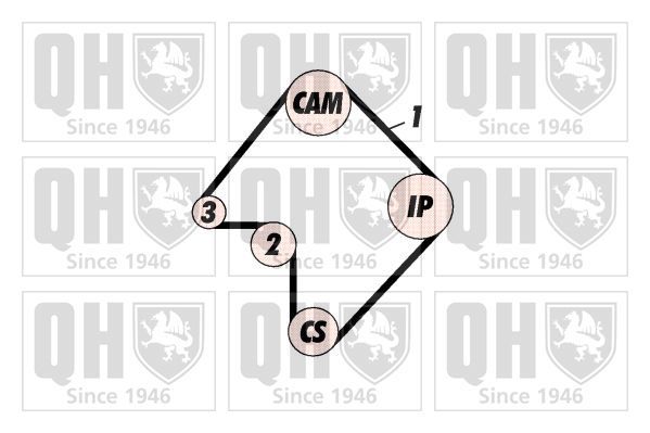 Paskirstymo diržo komplektas QUINTON HAZELL QBK501