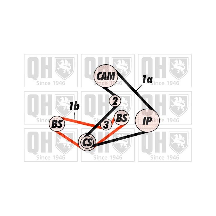 Paskirstymo diržo komplektas QUINTON HAZELL QBK509