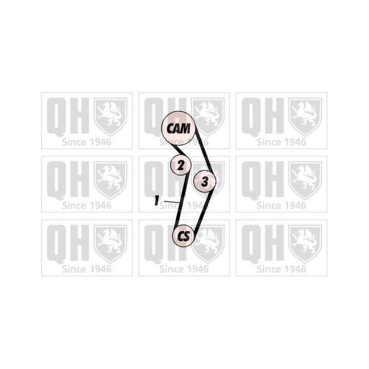 Paskirstymo diržo komplektas QUINTON HAZELL QBK534