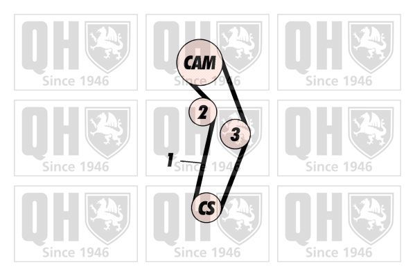Paskirstymo diržo komplektas QUINTON HAZELL QBK534
