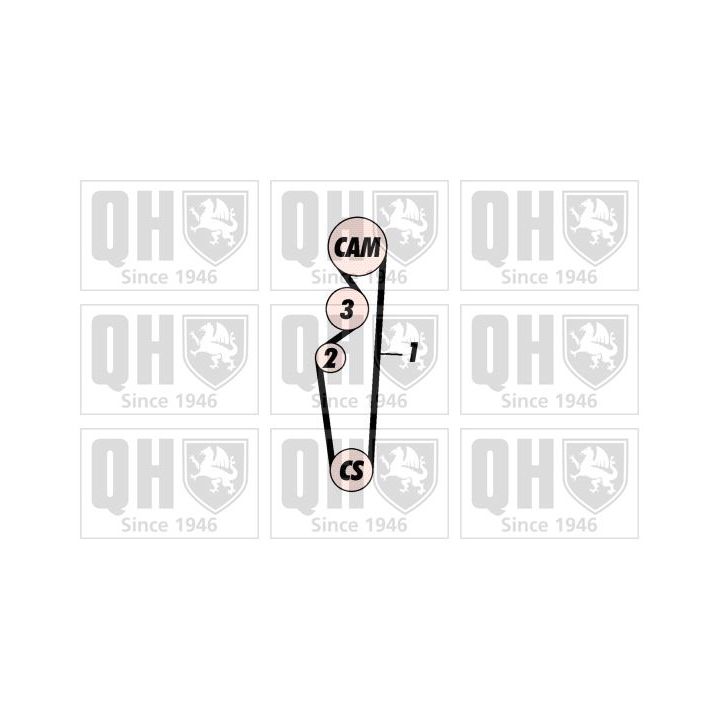 Paskirstymo diržo komplektas QUINTON HAZELL QBK567