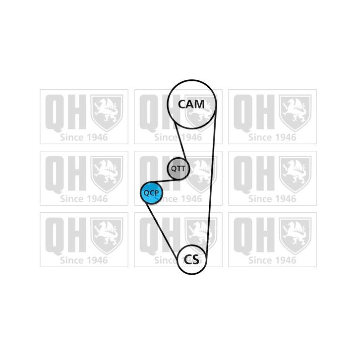 Paskirstymo diržo komplektas QUINTON HAZELL QBK578