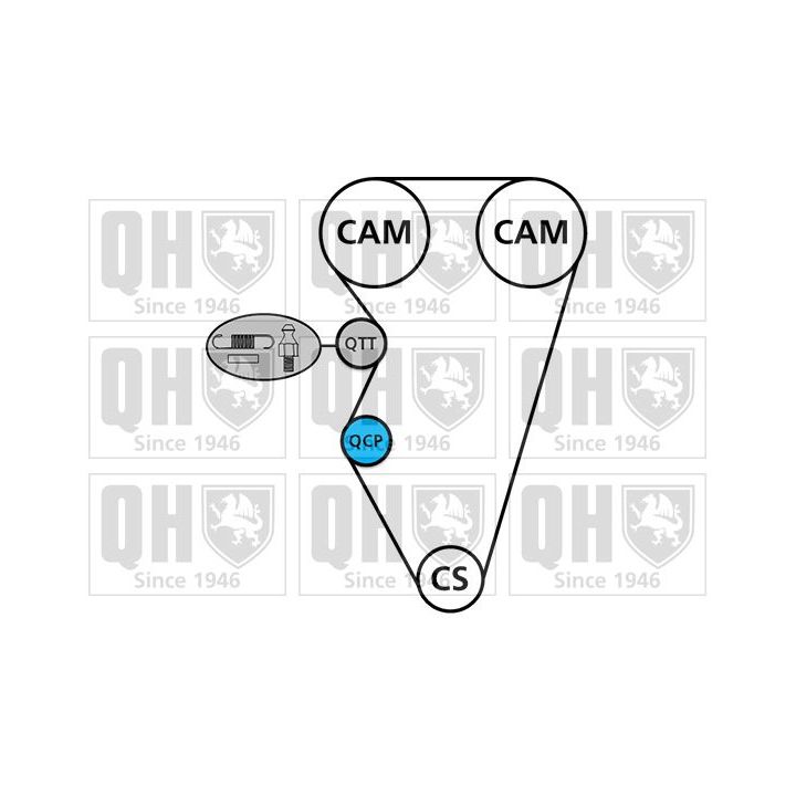 Paskirstymo diržo komplektas QUINTON HAZELL QBK621