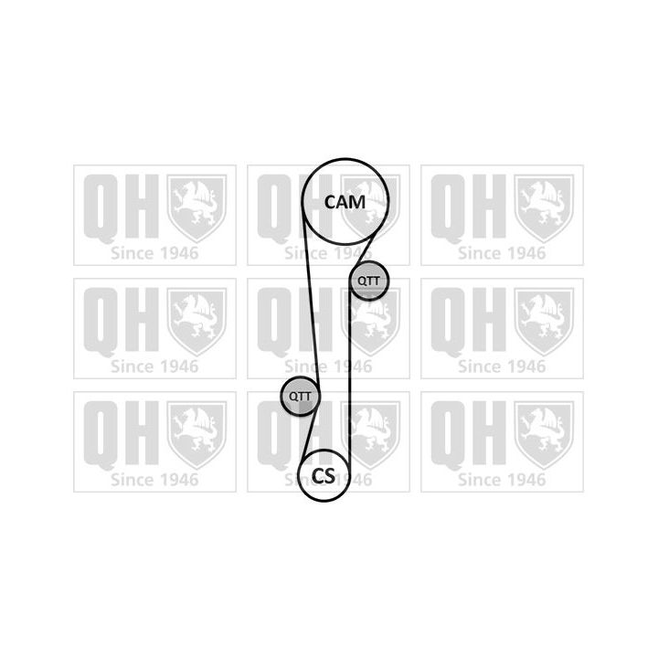 Paskirstymo diržo komplektas QUINTON HAZELL QBK655