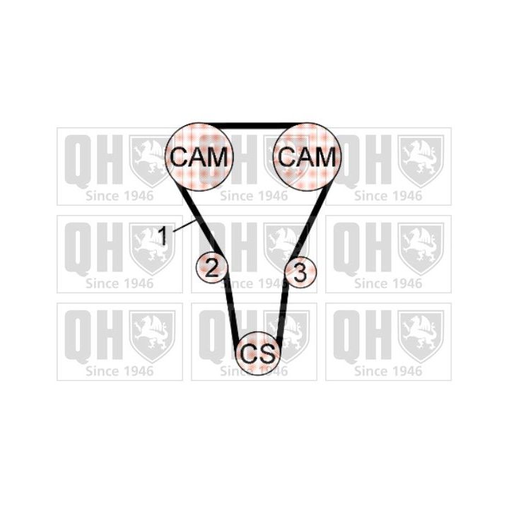 Paskirstymo diržo komplektas QUINTON HAZELL QBK690