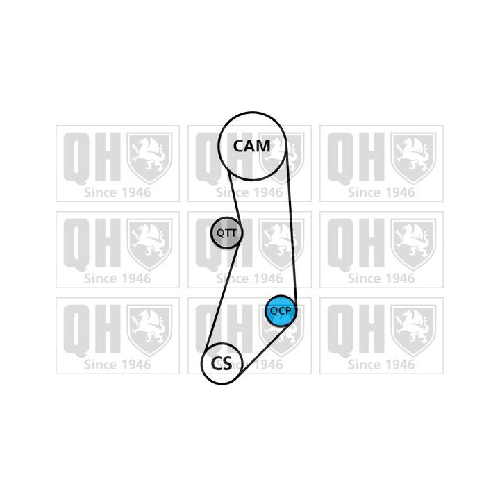 Paskirstymo diržo komplektas QUINTON HAZELL QBK717