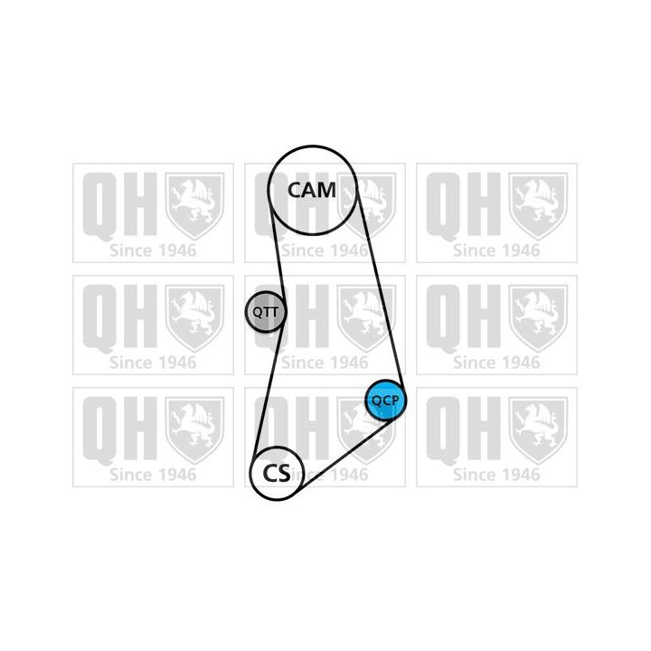 Paskirstymo diržo komplektas QUINTON HAZELL QBK718