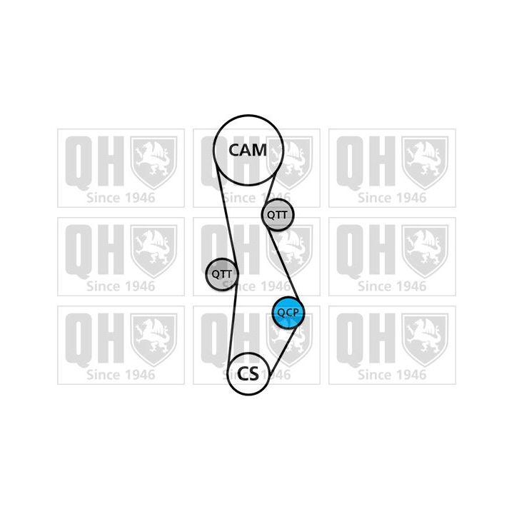 Paskirstymo diržo komplektas QUINTON HAZELL QBK745