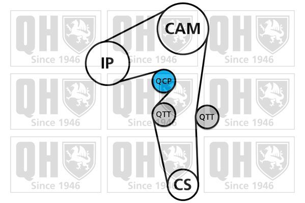 Paskirstymo diržo komplektas QUINTON HAZELL QBK798