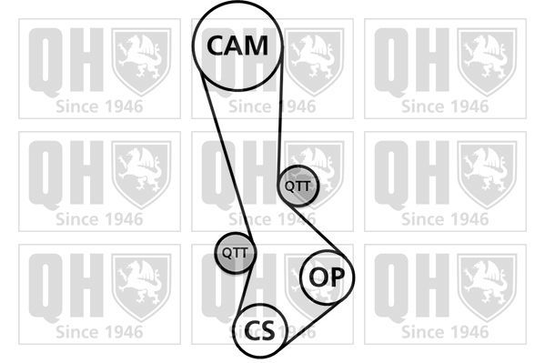 Paskirstymo diržo komplektas QUINTON HAZELL QBK803
