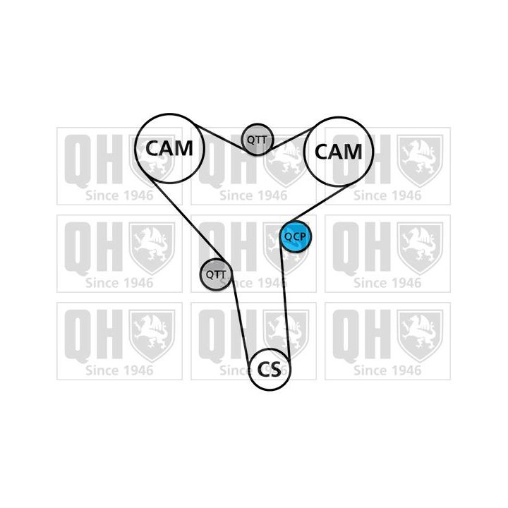 Paskirstymo diržo komplektas QUINTON HAZELL QBK825