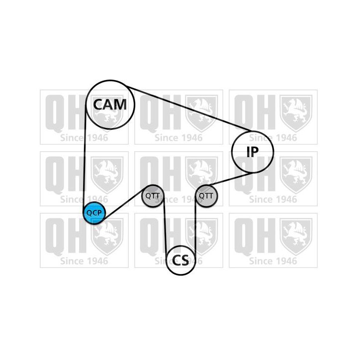 Paskirstymo diržo komplektas QUINTON HAZELL QBK829