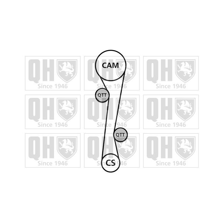 Paskirstymo diržo komplektas QUINTON HAZELL QBK839