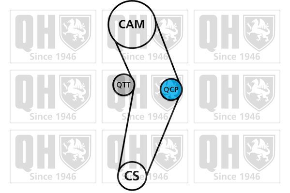 Paskirstymo diržo komplektas QUINTON HAZELL QBK880