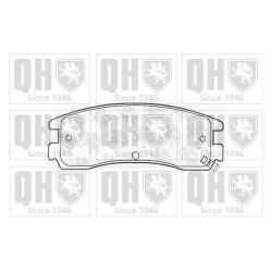 Stabdžių trinkelių rinkinys, diskinis stabdys QUINTON HAZELL BP1042