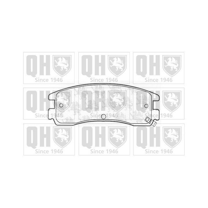 Stabdžių trinkelių rinkinys, diskinis stabdys QUINTON HAZELL BP1042