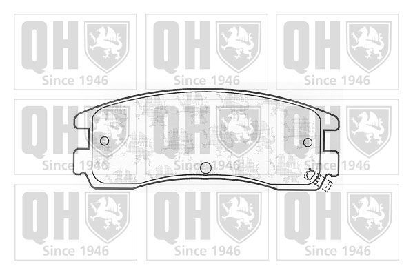 Stabdžių trinkelių rinkinys, diskinis stabdys QUINTON HAZELL BP1042