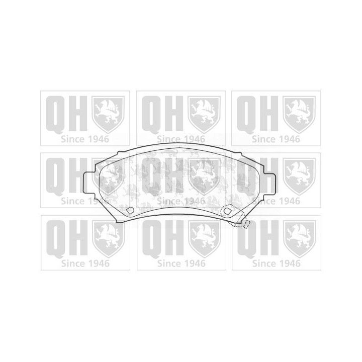 Stabdžių trinkelių rinkinys, diskinis stabdys QUINTON HAZELL BP1066