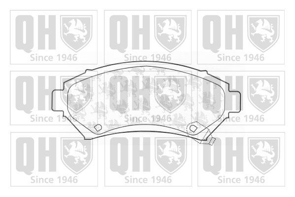 Stabdžių trinkelių rinkinys, diskinis stabdys QUINTON HAZELL BP1066