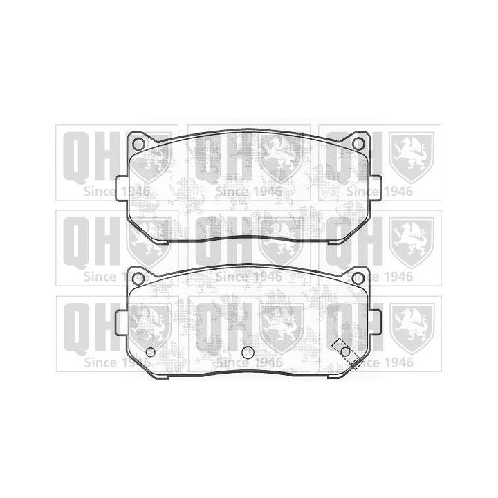 Stabdžių trinkelių rinkinys, diskinis stabdys QUINTON HAZELL BP1072