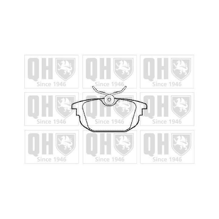 Stabdžių trinkelių rinkinys, diskinis stabdys QUINTON HAZELL BP1090