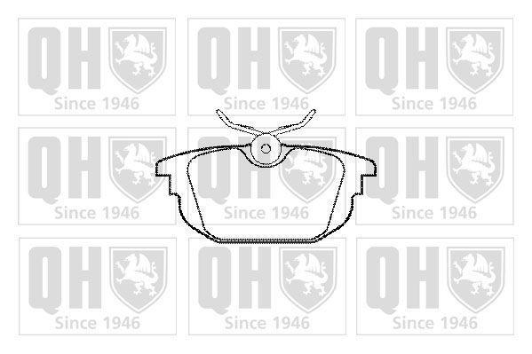 Stabdžių trinkelių rinkinys, diskinis stabdys QUINTON HAZELL BP1090