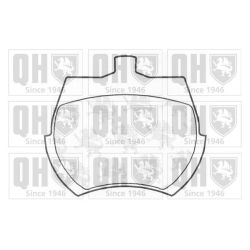 Stabdžių trinkelių rinkinys, diskinis stabdys QUINTON HAZELL BP115