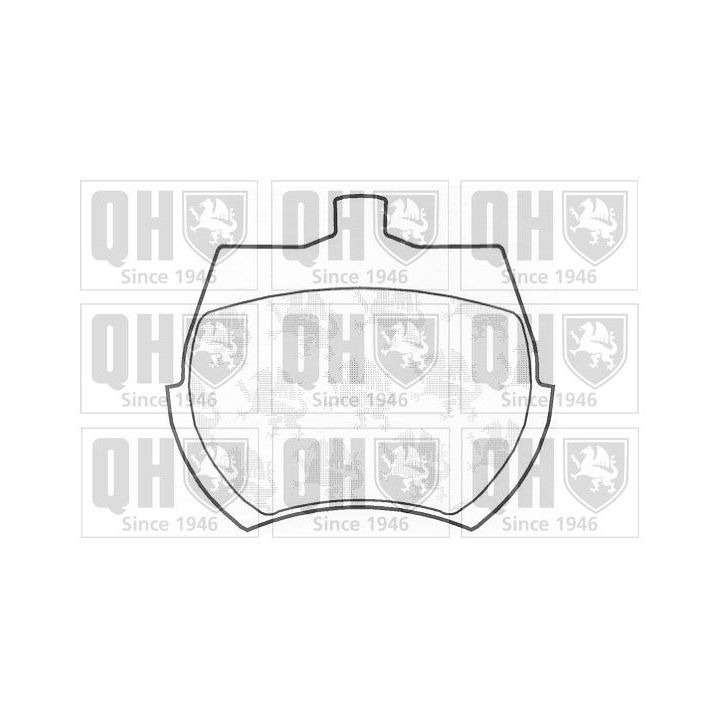 Stabdžių trinkelių rinkinys, diskinis stabdys QUINTON HAZELL BP115