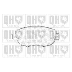 Stabdžių trinkelių rinkinys, diskinis stabdys QUINTON HAZELL BP1164