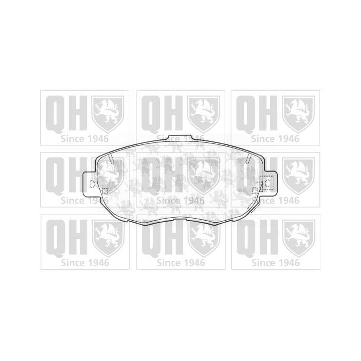 Stabdžių trinkelių rinkinys, diskinis stabdys QUINTON HAZELL BP1164