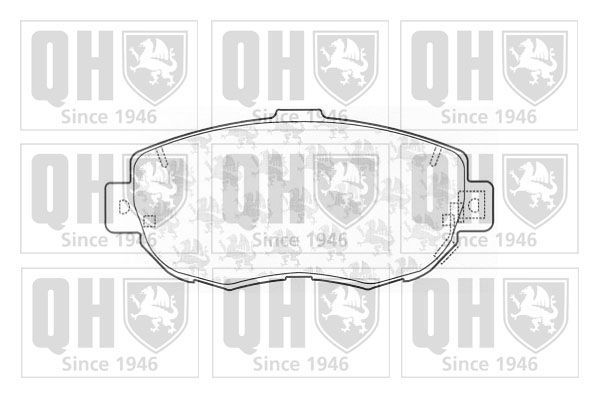 Stabdžių trinkelių rinkinys, diskinis stabdys QUINTON HAZELL BP1164