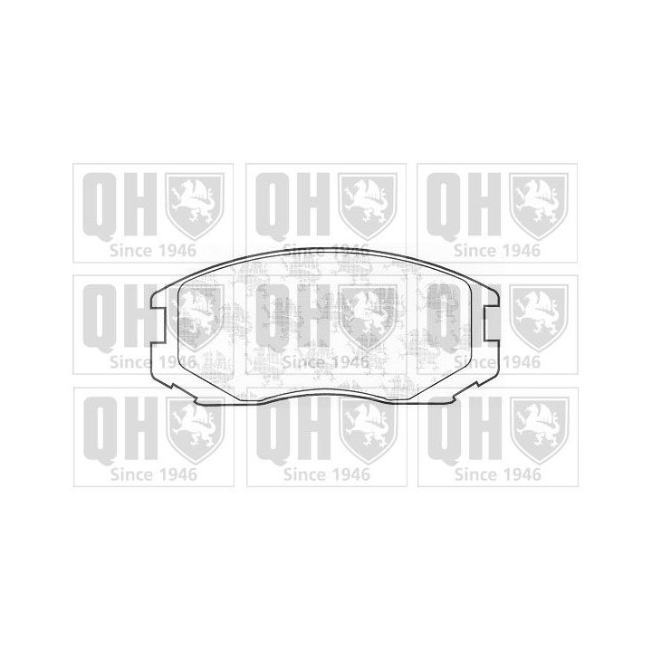 Stabdžių trinkelių rinkinys, diskinis stabdys QUINTON HAZELL BP1175