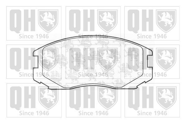 Stabdžių trinkelių rinkinys, diskinis stabdys QUINTON HAZELL BP1175