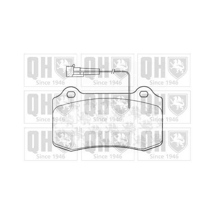 Stabdžių trinkelių rinkinys, diskinis stabdys QUINTON HAZELL BP1201