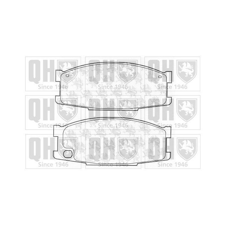 Stabdžių trinkelių rinkinys, diskinis stabdys QUINTON HAZELL BP1206