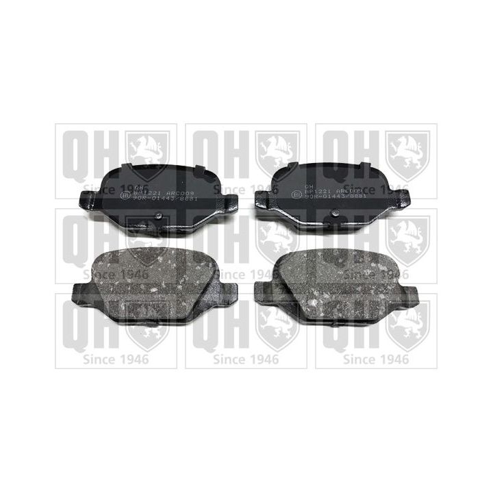 Stabdžių trinkelių rinkinys, diskinis stabdys QUINTON HAZELL BP1221