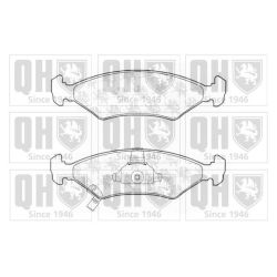 Stabdžių trinkelių rinkinys, diskinis stabdys QUINTON HAZELL BP1225