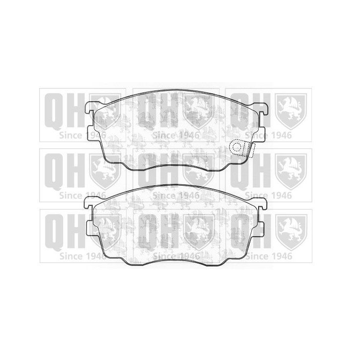 Stabdžių trinkelių rinkinys, diskinis stabdys QUINTON HAZELL BP1231