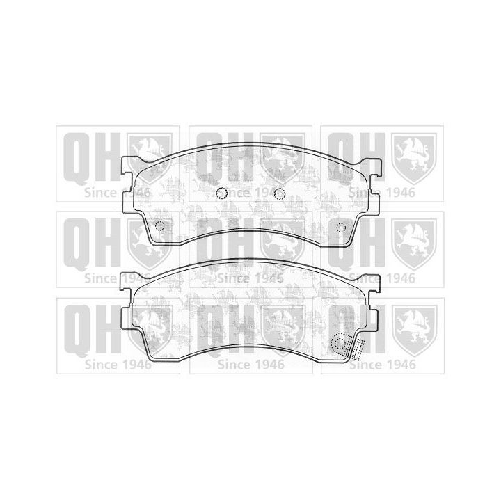 Stabdžių trinkelių rinkinys, diskinis stabdys QUINTON HAZELL BP1235