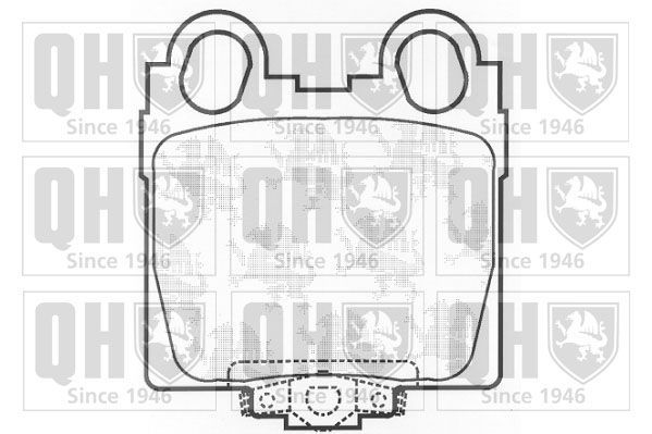 Stabdžių trinkelių rinkinys, diskinis stabdys QUINTON HAZELL BP1252
