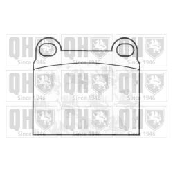 Stabdžių trinkelių rinkinys, diskinis stabdys QUINTON HAZELL BP126