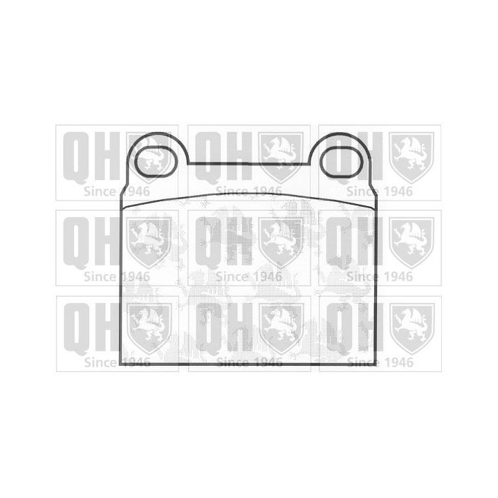 Stabdžių trinkelių rinkinys, diskinis stabdys QUINTON HAZELL BP126