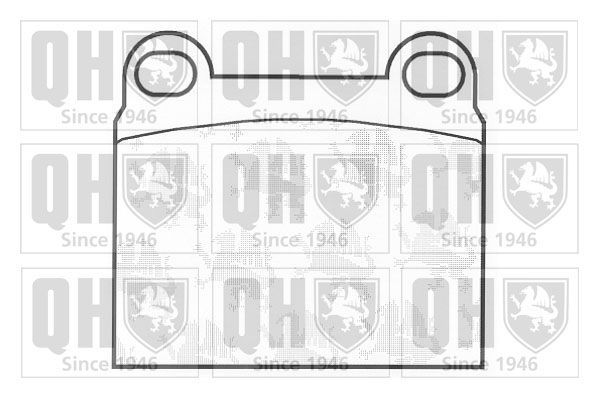 Stabdžių trinkelių rinkinys, diskinis stabdys QUINTON HAZELL BP126