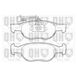 Stabdžių trinkelių rinkinys, diskinis stabdys QUINTON HAZELL BP1340