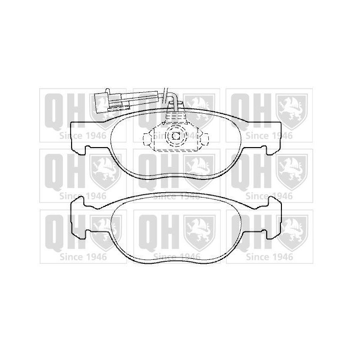Stabdžių trinkelių rinkinys, diskinis stabdys QUINTON HAZELL BP1340