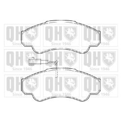 Stabdžių trinkelių rinkinys, diskinis stabdys QUINTON HAZELL BP1342