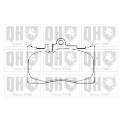 Stabdžių trinkelių rinkinys, diskinis stabdys QUINTON HAZELL BP1367